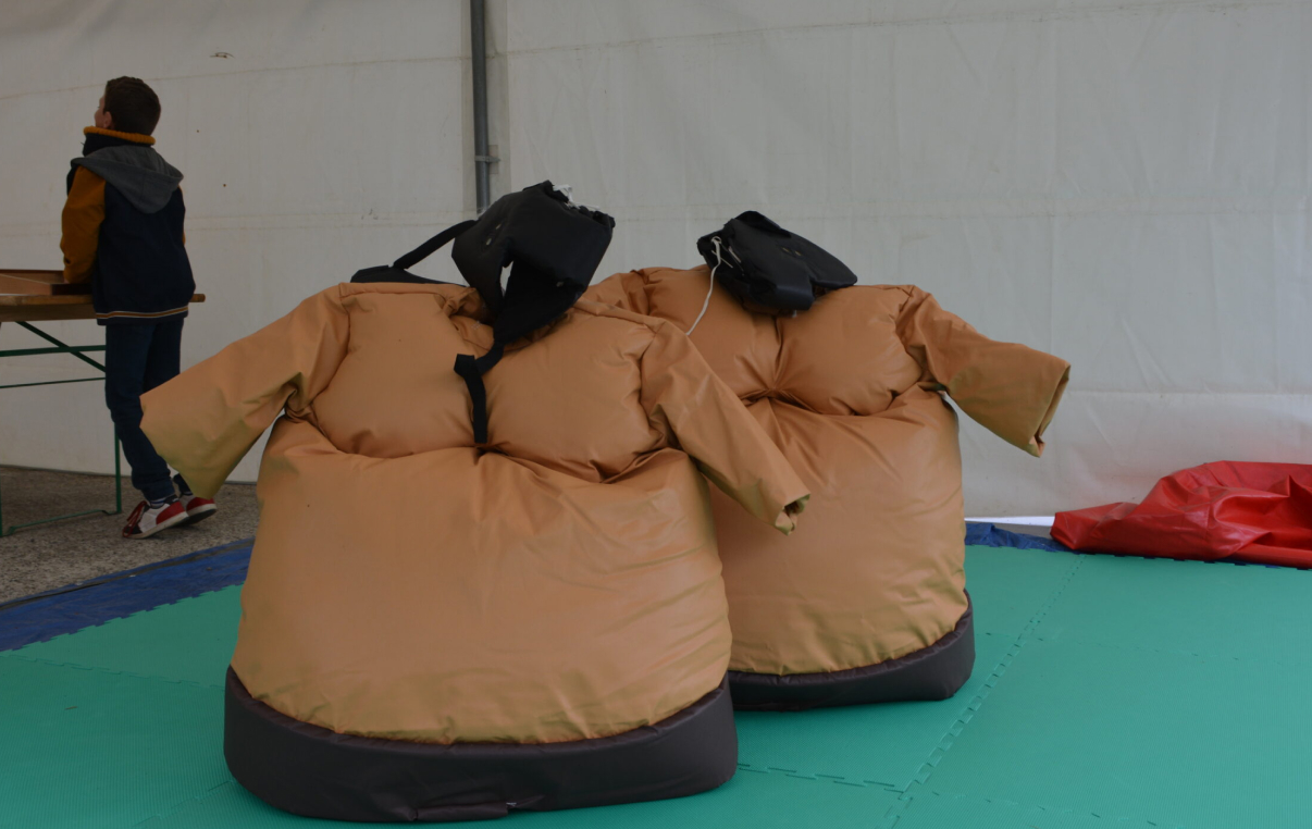 Location de tenues sumos gonflables en Occitanie pour team building ou EVG